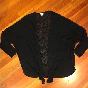 Mossimo black open drop shoulder cardigan plus size XXL